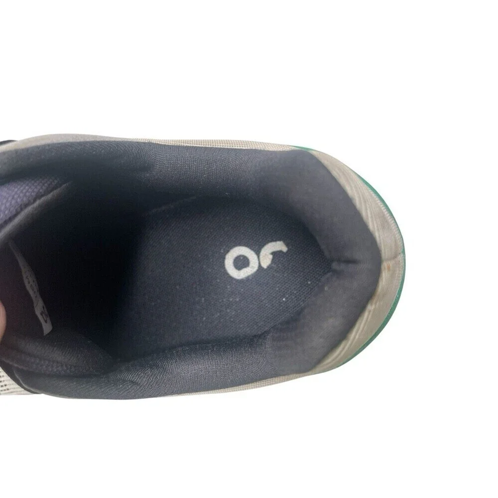 On Cloudstratus Men Size 12 Gray Green White Light Running Shoes